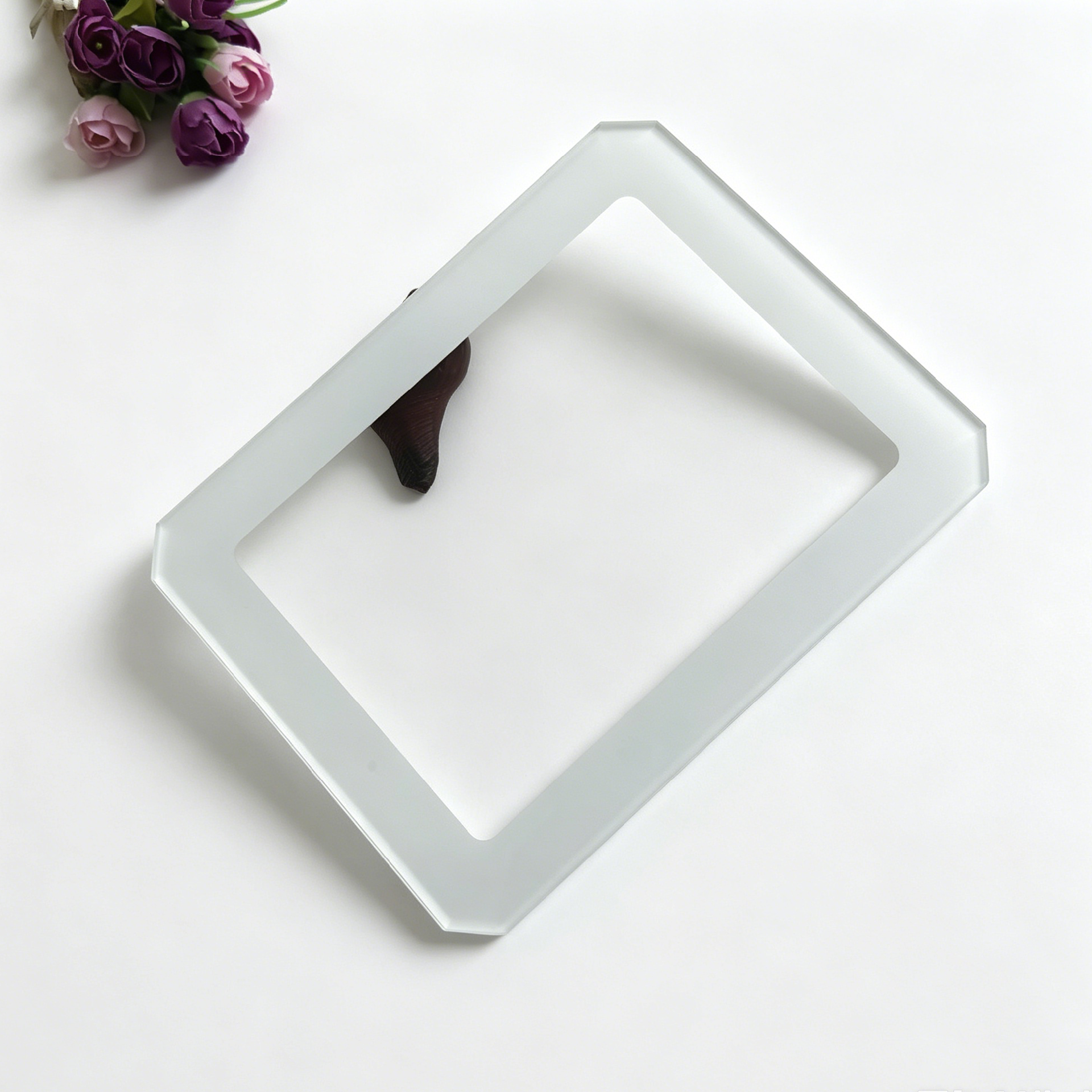 高透白色丝印灯具玻璃