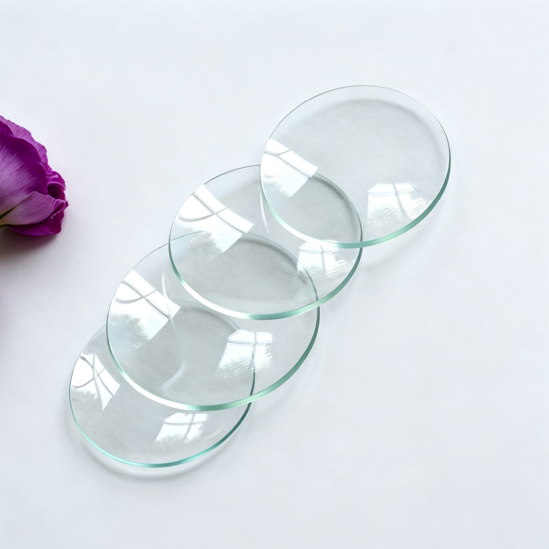圆形热弯高透钢化玻璃
